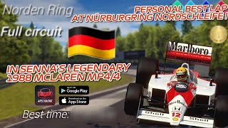 Personal best lap around Nordschleife in Ayrton Sennas McLaren MP44  Apex Racing  apexracing [upl. by Cad237]