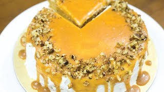 EGGLESS CARROT CAKE RECIPE I Without Oven [upl. by Haseena]