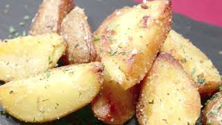 Patatas doradas a la sartén con muy poco aceite activar subtítulos para seguir la receta [upl. by Stannwood102]