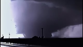 Friona Texas F3 Tornado Rare Footage AI Upscaled to 1080p60 [upl. by Flyn718]