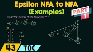 Epsilon NFA to DFA Example 1  epsilon NFA to DFA  TOC  Automata Theory [upl. by Esinaej]