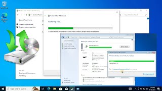 How to Create and Restore Windows 7 Backup file on Windows 10 [upl. by Erdnaek603]