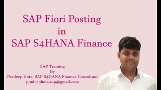 SAP Fiori Posting in SAP S4HANA Finance 1809  SAP Fiori Configuration in SAP S4 HANA Finance 1809 [upl. by Adnorahs]