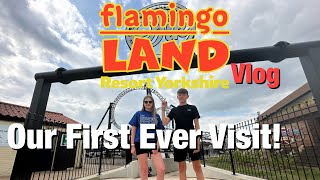 OUR FIRST VISIT TO FLAMINGO LAND RESORT Onride POVs [upl. by Monafo534]