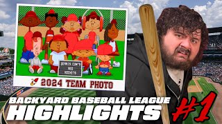 PAPA MEAT BACKYARD BASEBALL HIGHLIGHTS 1 [upl. by Ornie]