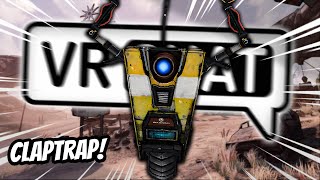 CLAPTRAP LOOKS FOR JACK BLACK IN VRCHAT  Funny VRChat Moments ft ZeCyberChimp [upl. by Yarg]