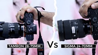 Tamron 2875mm F28 G2 Vs Sigma 2470mm F28 Lens  Which Is Best [upl. by Arde606]