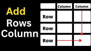 How To Add Rows And Column To Table In Microsoft Word [upl. by Annaihs627]