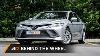 2019 Toyota Camry Review  Behind the Wheel [upl. by Nereil144]