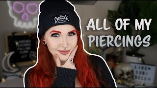 PIERCING TOUR  All 20 Of My Piercings [upl. by Ardnahcal930]