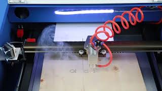 【Cloudray Laser】 40W co2 laser engraving machine working [upl. by Pearlstein]