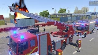 Emergency Call 112 Fire Fighting Simulation  NEW Ladder Truck Mission 4K [upl. by Kantos]