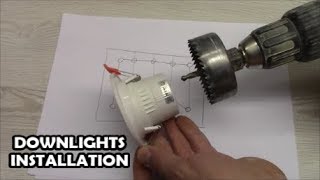 How to install downlights LED spotlight wiring How to wire LED down light [upl. by Keung120]