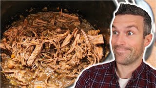 Slow Cooker Magic Best Pulled Beef Brisket Ever [upl. by Aihsar862]