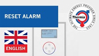 English  Reset alarm  Thermia heat pump [upl. by Anelehs98]