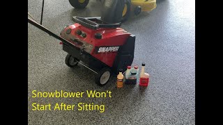 Snowblower Wont Start After Sitting Easy Fix With No Disassembly [upl. by Adiazteb132]