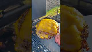 Beer Cheese Smash Burgers Recipe  Over The Fire Cooking by Derek Wolf [upl. by Erek100]