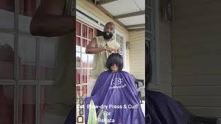 How to blowdry afro hair none straight by Derek Clement wwwderekclementcom 07301510132 [upl. by Selina]