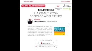 Stéphane VINOLO Hartmut Rosa 2 Sociología del tiempo [upl. by Scoville]