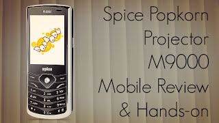 Spice Popkorn Projector M9000 Mobile Review amp HandsOn Experience [upl. by Bilow743]