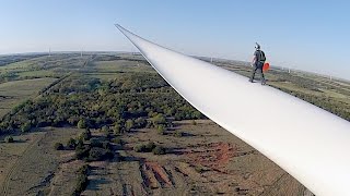 Bladerunner Wind Turbine BASE Jump [upl. by Coffin]