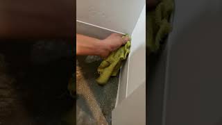 Professional Caulking Vinyl Baseboards Installation [upl. by Myrtice]