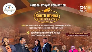 Kingdom Revival  National Prayer Convention 13 August 2024 [upl. by Tricia260]