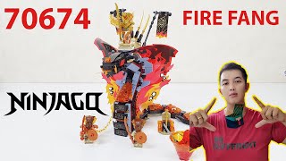 Lắp Ráp Lego Ninjago Rắn Lửa Khổng Lồ Fire Fang Của Hãng Lari Toy Channel [upl. by Anali]