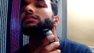 How to self trim your beard using Philips QT400515 Trimmer [upl. by Jehial669]