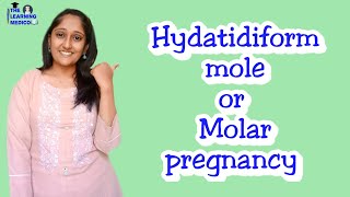 Hydatidiform mole  Molar Pregnancy  Easy explanation in hindi [upl. by Tnilc569]