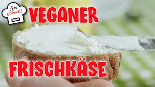 Veganer Frischkäse Selber machen mit einfachem Rezept  leckere vegane Alternative [upl. by Mahmoud]