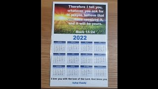 DIY 2022 Calendar Fridge Magnet [upl. by Tnahs]