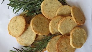 Galletas de Queso Parmesano con Romero  The Frugal Chef [upl. by Euqinom]