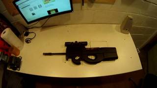 P90 Conversion Ruger 1022 How to make a Sub Machine Gun [upl. by Madden]