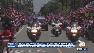 Huge show of respect for fallen Navy SEAL [upl. by Rory]