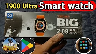 Smart watch T900 ultra Unboxing and Review  Smart watch price in pakistan  Gadgets Unbox [upl. by Reld480]