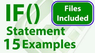 15 IF Statement Examples in Excel  Simple to Advanced  Workbook Included [upl. by Den]