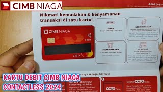 UNBOXING amp REVIEW KARTU DEBIT BANK CIMB NIAGA [upl. by Daza]