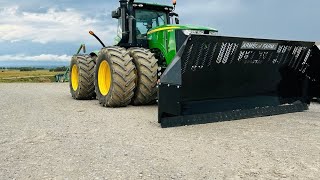 NEW GROUSER AG PRO 16 BLADE 9560r ready to push some feed hauling manure to corn ground as well [upl. by Nysila]