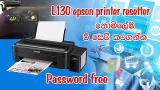 how to reset Epson L130 printer [upl. by Kihtrak961]