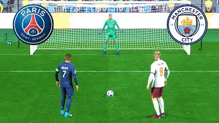 PSG vs Man City  Mbappe vs Haaland  Penalty Shootout  UCL Final  EA FC 24 Gameplay PC [upl. by Scharf]