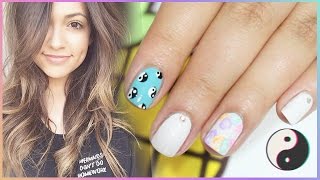 BETHANY MOTA ☯ Yin Yang amp Floral Nails [upl. by Ilrebmyk893]