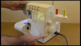 Singer 14SH754 Overlocker Different seams  Setup and Tension settings [upl. by Redford]