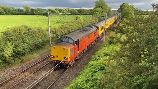 37607 and 37057 near Chelford [upl. by Suirad]