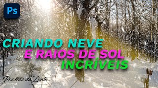 Criando neve e raios de Sol incríveis  Photoshop [upl. by Ik]