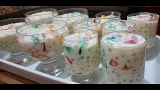 Sago and Gelatin salad [upl. by Anaek]