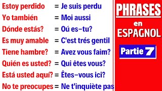 Apprendre des phrases très utiles et essentielles en espagnol  Cours despagnol débutants 🔹Partie 7 [upl. by Timmi]