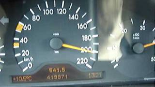 Mercedes E290 100200kmh top speed [upl. by Nilesoy]