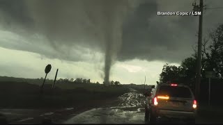 Tornado captured on video in south Georgia as storms move through [upl. by Eceinal]