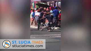 Thief Caught by Castries Market Saint Lucia [upl. by Ellezig]